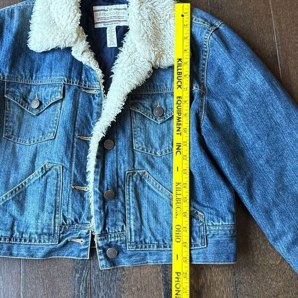 Vintage Aeropostale Sherpa lined Jean jacket womens size XL y2k stranger things - Picture 10 of 10